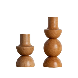 Candelero de madera de aspecto tradicional para decoraciones navideñas Candelabros soporte último diseño superior de calidad - Product Image 2