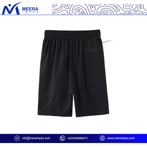Pantalones cortos deportivos para hombre, 100% algodón, personalizados, marrones y negros, de secado rápido, transpirables, ligeros, para correr en el gimnasio - Product Image 5