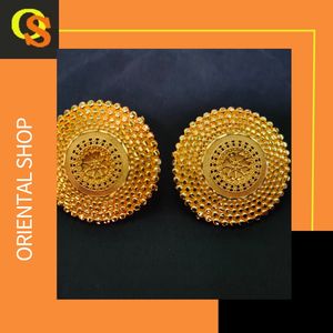 Boucles d'oreilles de qualité supérieure serties de boucles d'oreilles plaquées or 22CT bijoux pour femmes portées par les exportateurs indiens - Product Image 4