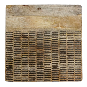 Tabla de cortar de madera Rectangular multiusos, forma de Mango única para picar Pizza, servir charcutería, cortar bloques de cortar - Product Image 3