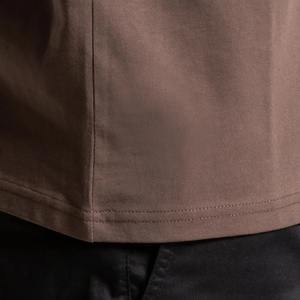 T-shirt personnalisé à manches tombantes pour homme, haut oversize, 100 coton, de toutes les couleurs, à des prix abordables - Product Image 3