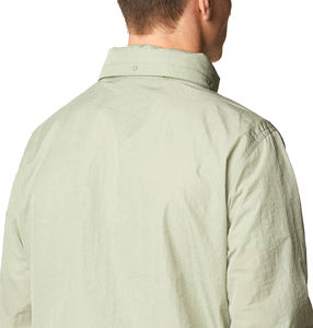 Veste coupe-vent pour homme personnalisable, col montant, fermeture éclair sur le devant, légère, 100% coton respirant pour le fitness - Product Image 4