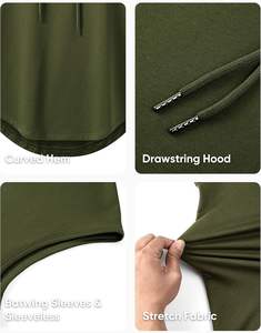 Power Flex Men's <b>Sleeveless</b> <b>Hoodie</b> Solid Knitted Eco-Friendly Quick Dry Breathable Lightweight Durable - Product Image 4