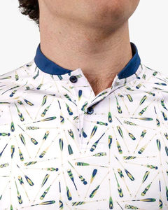 เสื้อโปโลแขนสั้นผู้ชายคุณภาพสูงแบบกำหนดเอง พร้อมการพิมพ์แบบระเหิด  เสื้อยืดแฟชั่นธุรกิจฤดูร้อน  พร้อม MOQ ต่ำ - Product Image 6