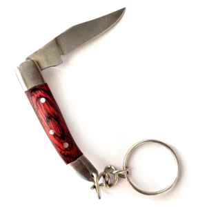 Porte-clés Couteau pliant en acier au carbone fait à la main de haute qualité 6 cm fabriqué en usine OEM à bas prix - Product Image 3