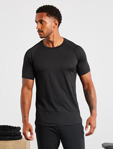OEM Designer Hommes de Luxe Sports Gym Coton Slim Fit Tshirt Manches Courtes Ourlet Fendu T-shirts en Polyester/Tissu de Coton - Product Image 3