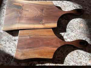 Tabla de cortar de madera de acacia grande personalizada al por mayor cocina redonda Vegeta - Product Image 4