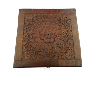 Ensemble de 6 sous-verres en bois de qualité supérieure avec support complexe pour la maison et le bureau d'Inde - Product Image 3