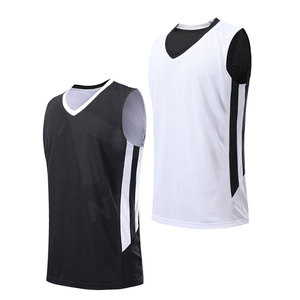 Jersey de baloncesto sublimado sin mangas ajustado Color negro cómodo Basket Ball Jerseys BSCI, poliéster, ropa deportiva - Product Image 5