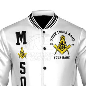 Chaqueta Masónica Personalizable con Bordado de Compás y Escuadra, Prenda Exterior Masónica, Chaqueta de Logia Personalizada - Product Image 4