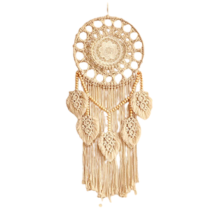 เครื่องดักความฝัน macrame ที่ได้รับความนิยมสูงสุดออกแบบมาเป็นพิเศษสำหรับตกแต่งผนังอุปกรณ์ตกแต่งบ้านราคาจำนวนมาก - Product Image 4