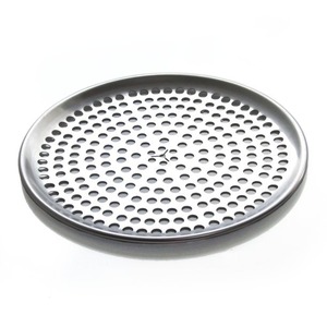 Quantité en vrac fournie Grille à pizza ronde perforée en aluminium Grillage déployé Plaque à pizza Casserole croustillante Poêle à pizza à croûte mince - Product Image 1