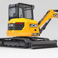 Miniexcavadora JCB 35Z-1 con Motor Laidong, Cilindro Hidráulico Eaton, Control PLC, Bomba y Motor de Caja de Cambios - Alta Eficiencia