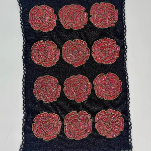 <b>Beaded</b> <b>Placemat</b> Handmade Round Charger for Luxury Dining & Holiday Decor Unique Piece Handmade <b>Beaded</b>, <b>Placemat</b>, Housewarming - Product Image 1