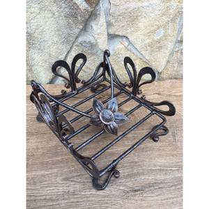 Serviette porte-serviettes floral Viking anniversaire médiéval noël porte-serviettes en métal fer cadeau support de mouchoirs pour Table à manger - Product Image 4