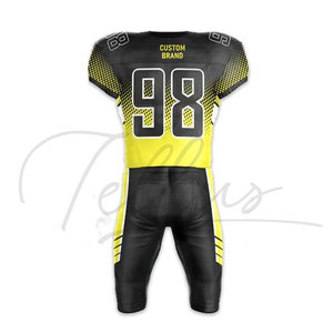 Uniforme de Fútbol Americano de Manga Corta, Diseño Personalizado, Transpirable, Estampado, Ropa de Práctica, Superventas - Product Image 5