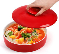 Tortilla Warmer Tortilla Server halter Container Pancake Keeper Lebensmittel behälter Keramik Tortilla Wärmer mit Deckel