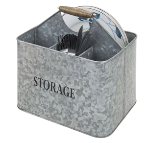 Caddy de qualité standard pour économiser de l'espace Caddy galvanisé fabriqué à la main But de stockage transporter tous les ustensiles de cuisine Caddy - Product Image 4