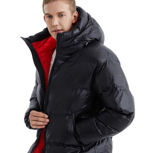 Veste matelassée pour homme à col montant, personnalisable avec logo, en toile, coupe-vent, écologique, grande taille, haute qualité à bas prix - Product Image 4