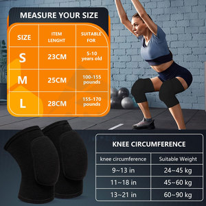 Genouillères douces et respirantes pour hommes, femmes et enfants, genouillère de protection pour le volley-ball, le football, la danse, le yoga, le tennis, la course à pied, le cyclisme - Product Image 2