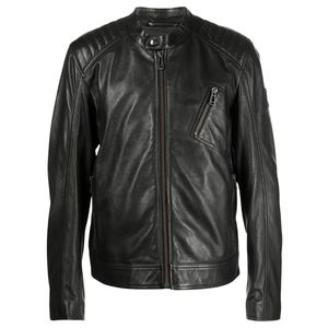 Veste d'hiver en peau de mouton véritable originale pour homme, col montant, logo frontal, dernier design, OEM, haute qualité, coupe-vent élégant personnalisé - Product Image 1