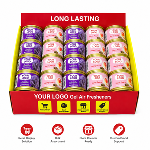 Penyegar Udara Lavender Modern Bentuk Blok Padat dalam Kaleng Kertas untuk Mobil, Kamar Mandi, Lemari, Kantor, Penghilang Bau Gel dengan Aroma Tahan Lama - Product Image 6