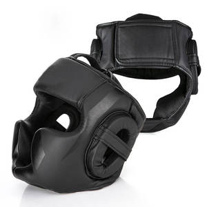 Protector de Casco integral de cuero personalizado, casco de boxeo profesional, diseño personalizado, entrenamiento, protector de cabeza de boxeo - Product Image 4