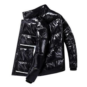 Veste matelassée d'hiver pour homme de qualité supérieure, nouvelle mode, sur mesure, col montant, logo frontal, imperméable, respirante - Product Image 3