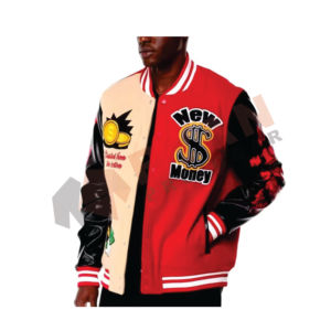 เสื้อแจ็กเก็ตแฟชั่นสำหรับผู้ชายเสื้อแจ็กเก็ตทีมมหาวิทยาลัยสีทึบเสื้อแจ็กเก็ตสำหรับผู้ชาย - Product Image 1