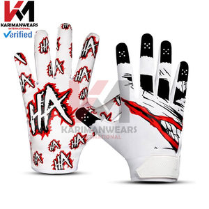 ถุงมือฟุตบอลอเมริกันแบบกำหนดเองประสิทธิภาพสูงสำหรับผู้รับและการเล่นควอเตอร์แบ็ค พร้อมการยึดเกาะที่เหนือกว่า - Product Image 2