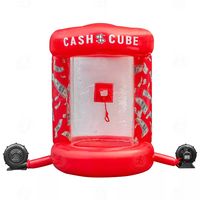 Tente interactive gonflable facile à installer pour attraper l'argent, jeu de la boîte à monnaie, cabine de capture d'argent