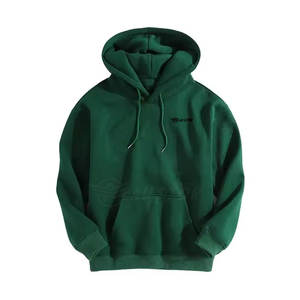 Prix bas plaine Logo personnalisé hommes pulls à capuche vierge surdimensionné pull hommes goutte épaule à capuche à capuche - Product Image 1