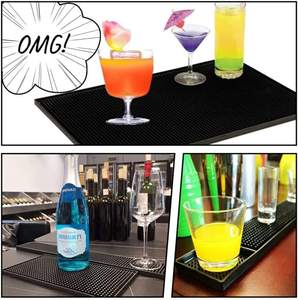 Silicone <b>bar</b> <b>mat</b> non slip surface prevents spills protects counters durable flexible material easy to clean ideal for <b>bars</b> cafes - Product Image 4