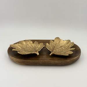 Ensemble de 2 bols à fruits secs faits à la main avec plateau, style luxueux et design moderne, en provenance d'Inde par R B Overseas, en vente au prix le plus bas - Product Image 5