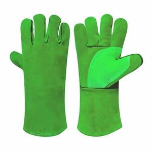Guantes de Soldadura Reforzados con Piel de Vacuno, Resistentes a la Abrasión, para Bomberos, Barbacoa, Duraderos - Product Image 5