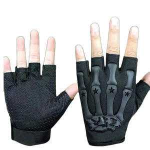 ถุงมือหนังขี่มอเตอร์ไซค์ถุงมือแข่งรถแบบออกแบบได้ตามต้องการพร้อมสนับมือแบบแข็ง - Product Image 4