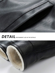 Wholesale <b>Men's</b> <b>Jackets</b> <b>Winter</b> Motorcycle Outdoor <b>Waterproof</b> Biker Wind Blank Breaker Vintage pu Leather <b>Jacket</b> - Product Image 6