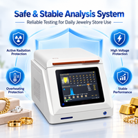 Analyseur de pureté de l'or XRF de bureau pour bijouterie, test de pureté de l'or, analyse non destructive des métaux précieux
