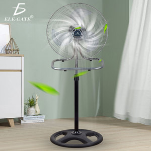 Ventilatore a piantana da 18 pollici per soggiorno, 3 velocità, telecomando, pale aerodinamiche in metallo, elettrico, spina USA, installazione a scatola - Product Image 4