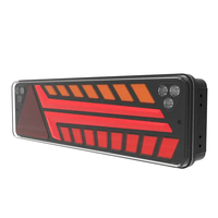Feux arrière LED multifonctions 12/24V ECE avec câble/prise 7 broches, position arrière, stop, clignotant, antibrouillard, marche arrière avec NPL pour camion, remorque, bateau