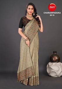 Tela de seda Tripur con estampado de Batik, Material suave y ligero para saris, Ropa Étnica, aspecto tradicional hecho a mano para la moda - Product Image 5