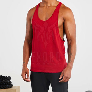 Camiseta sin mangas ligera transpirable de talla grande de punto para hombre de precio barato superventas para adultos - Product Image 1