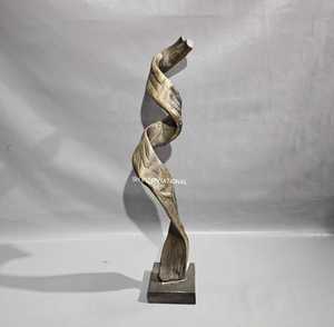 Escultura abstracta de lujo moderna, decoración de aluminio hecha a mano para el hogar, para bodas, forma especial extraordinaria, nuevos adornos de lujo - Product Image 3