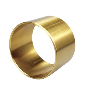 Rond de serviette en métal coulé à la feuille d'or pour la décoration de table à manger pour les mariages et les fêtes d'été chaudes stockées - Product Image 4