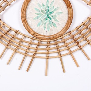 High Quality Eye 70x50 cm <b>MOP</b> Rattan <b>Wall</b> Decoration Elegant New Design Rattan <b>Wall</b> Decoration Handmade in Vietnam - Product Image 6