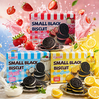 Nouvelle Arrivée : Recette de Biscuits Sandwich Noirs Camill 100G, Trois Saveurs de Chocolat Croquant et Intense, Biscuits Fourrés en Gros