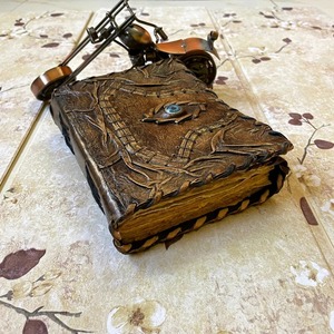 Hocus Pocus livre de sorts Journal en cuir Livre vierge meilleurs cadeaux cahier premium pour hommes et femmes - Product Image 3