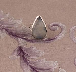 Rainbow Moonstone Pear Shaped <b>Ring</b> 925 Sterling Silver Handmade Fire Gemstone Jewelry June Birthstone <b>Statement</b> <b>Ring</b> for Women - Product Image 3