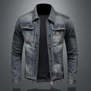 Vestes en jean pour hommes de haute qualité, personnalisées, à la mode, avec logo personnalisé, en vente - Product Image 4