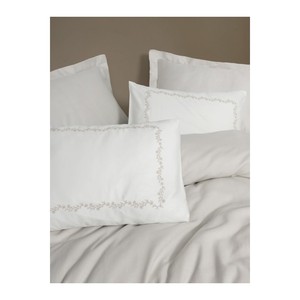 Parure de lit matelassée en coton et bambou Serenity Filima Beige Queen douce 4 pièces pour la maison, mariage, hôtel, été, Noël - Product Image 3
